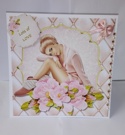 Beautiful Girl 4 Card topper & tags by Jackie Odonnell
