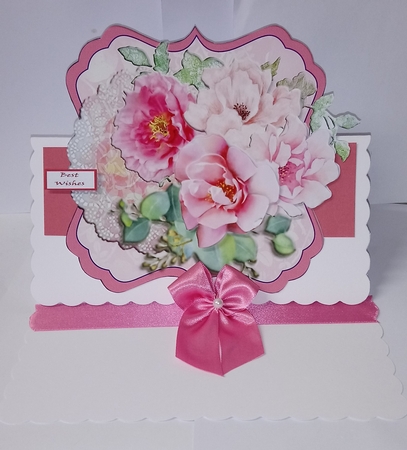 Peony Topper With Lace by Jackie Odonnell