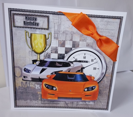 Grunge Racer 8x8 Decoupage Mini Kit by Jackie Odonnell