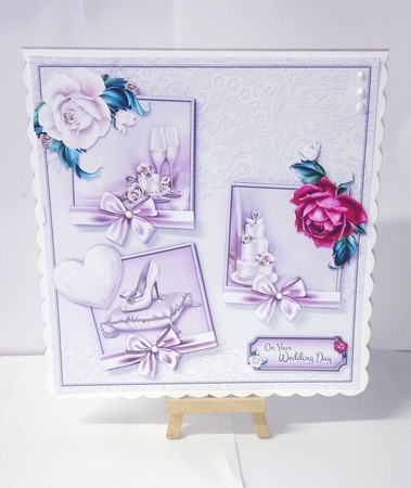 Wedding Day 8x8 Decoupage Mini Kit by Jackie Odonnell