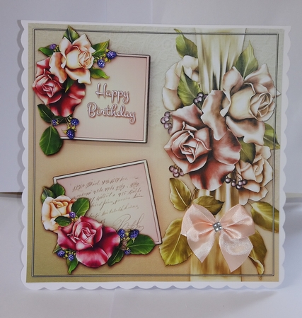 Floral 8x8 Decoupage Mini Kit by Jackie Odonnell