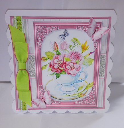 FLORAL TEACUPS ALL OCCASIONS FLORAL Quick Cards Bumper Kit Set 3 by Jackie Odonnell