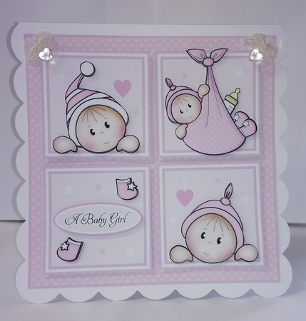 Baby Girl Squares Mini Kit by Jackie Odonnell