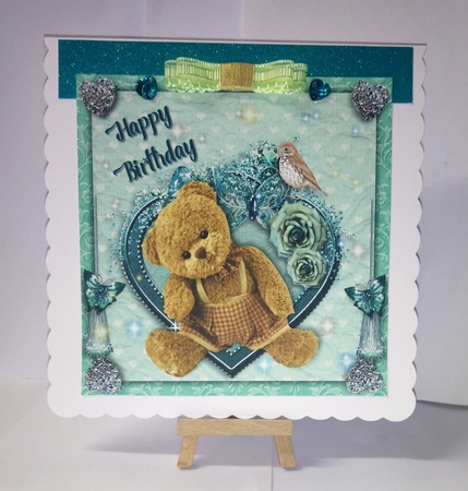 7x7 Birthday teddy  by Jackie Odonnell