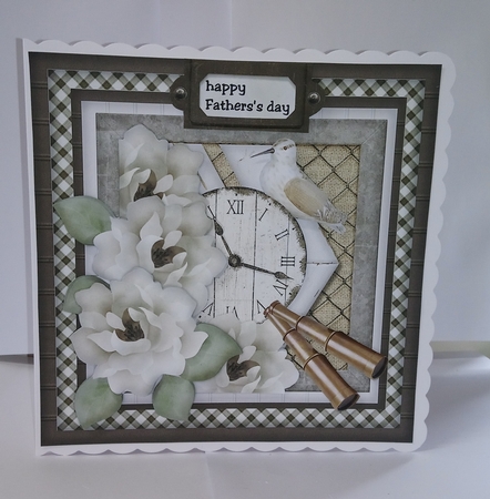 Male Card In Grey by Jackie Odonnell