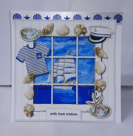 Seaview Window  Male Card Mini Kit by Jackie Odonnell