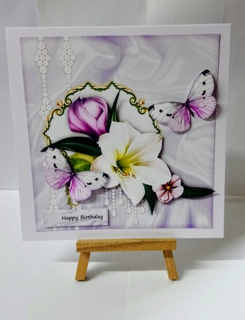 Gorgeous Amaryllis & Pearls Mini Kit by Jackie Odonnell