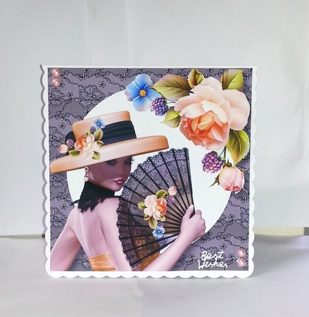 Black Lace & Flowers Bumper Kit by Jackie Odonnell