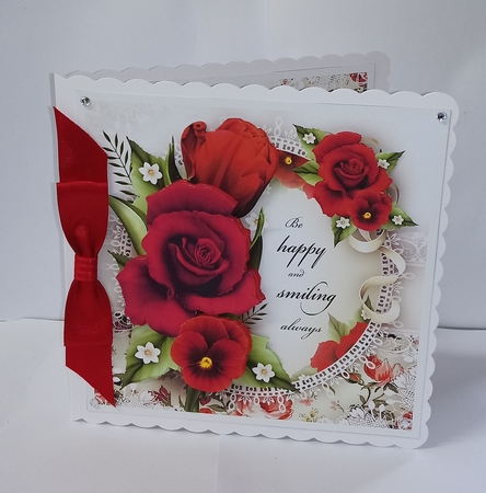 Red Bouquet Card Mini Kit by Jackie Odonnell