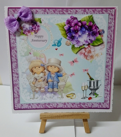 Hydrangeas and Butterflys Wedding or Anniversary mini kit by Jackie Odonnell