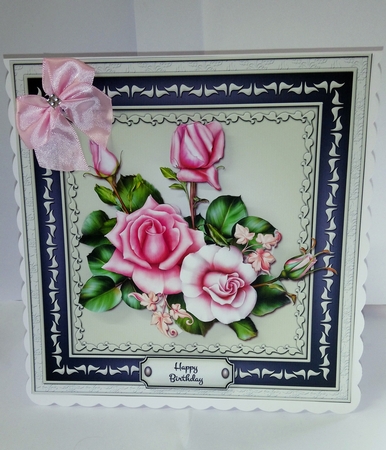Pink Roses 3 Page Mini Kit by Jackie Odonnell