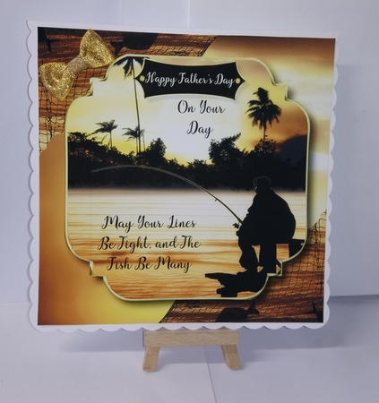 May Your Lines Be Tight - Male Fishing by Jackie Odonnell