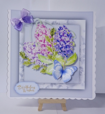 Beautiful Lilac and Butterfly  by Jackie Odonnell