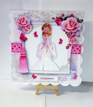 Holy Communion Red Head Card Kit by Jackie Odonnell