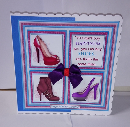 BRIGHT SHOE HAPPINESS SQUARES 7.5 Quick Layer Card & Insert Mini Kit by Jackie Odonnell