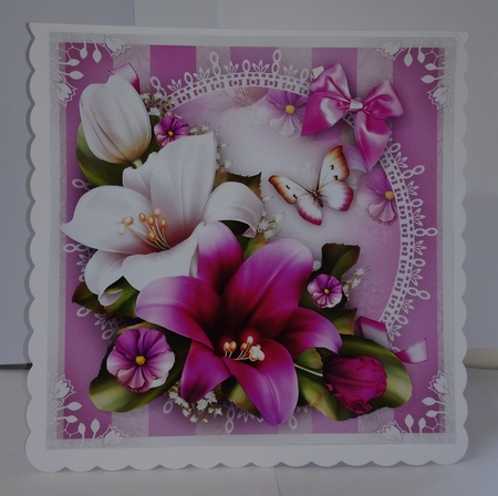 White Bordo Lilies Mini Kit by Jackie Odonnell