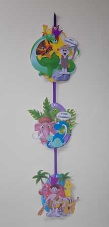 Pre-Hysterical Hanging Dinosaur Eggs Trio by Jackie Odonnell