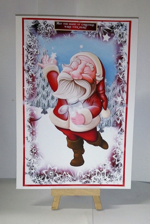 Santa Catching Stars by Jackie Odonnell