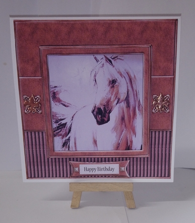 Horse - Birthday Quick Card Topper by Jackie Odonnell