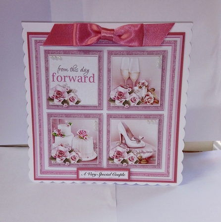 WEDDING DAY ELEGANCE SQUARES 7.5 Quick Layer Card & Insert Mini Kit by Jackie Odonnell