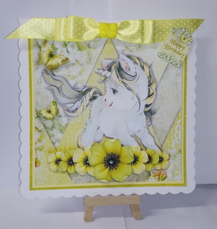 Vintage Shabby Grunge Magic Unicorn 1474 by Jackie Odonnell