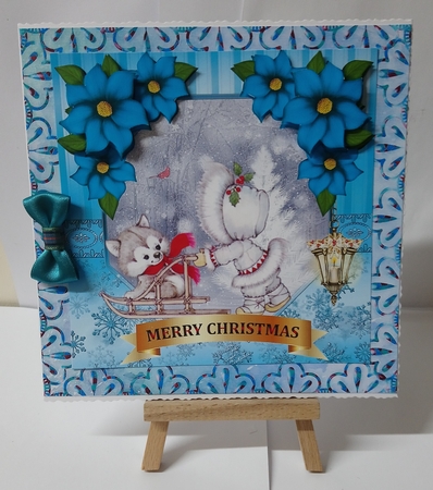 Tiffany Blue Corners Christmas mini kit by Jackie Odonnell