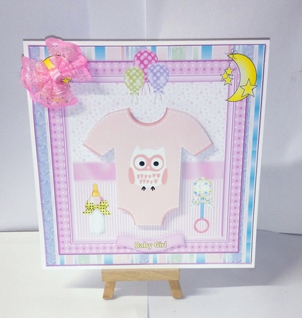 New Arrival 3D Decoupage Topper 1 by Jackie Odonnell