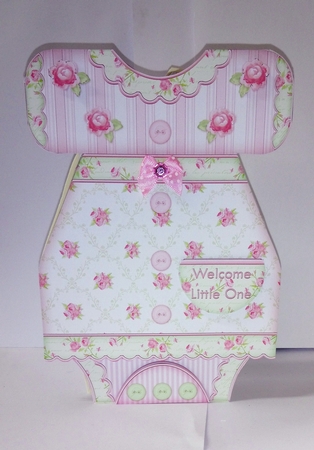 NEW BABY OUTFITS Shaped Cards & Decoupage Bumper Kit by Jackie Odonnell
