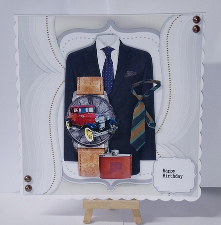Male card gentleman Mini Kit by Jackie Odonnell