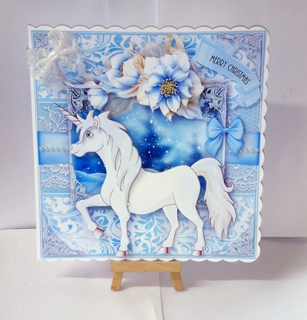 A Christmas Unicorn Card Kit by Jackie Odonnell