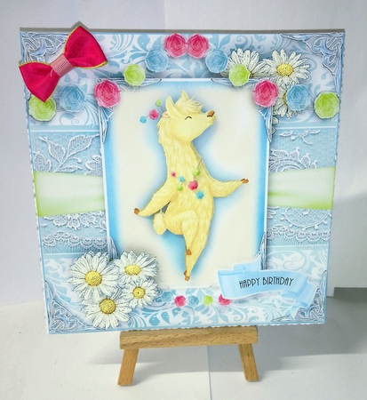Lama Drama 8x8 card kit by Jackie Odonnell