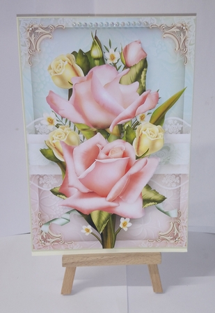 Pink Yellow Bouquet of Roses Mini Kit by Jackie Odonnell