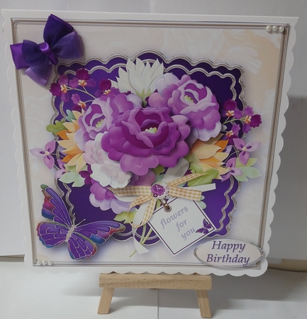 Flowers for You - Decoupage Card Mini Kit by Jackie Odonnell