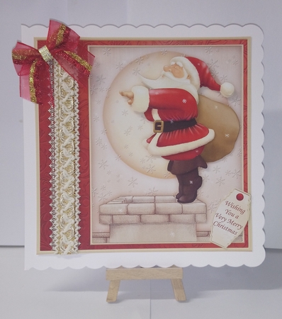 CHRISTMAS SANTA 7.5 Decoupage & Inserts Bumper Kit by Jackie Odonnell