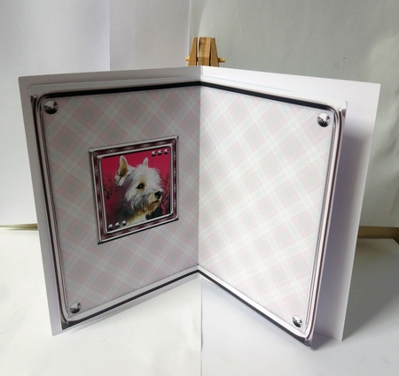  JJ LOVE MY DOG WEST HIGHLAND TERRIER OR WESTIE 2 5X7 INSERT by Jackie Odonnell