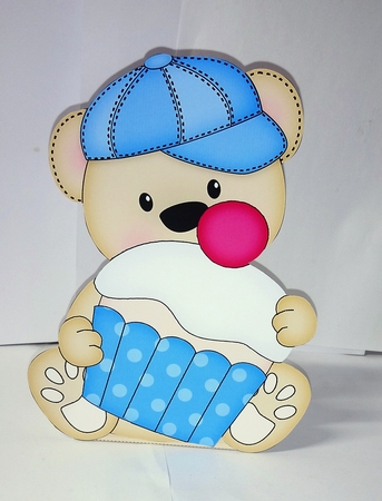 3D Cute Bear Treat Box Gift Set Mini Kit - Cute Little Austin Bear by Jackie Odonnell