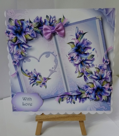 Open Book Flowers - Purple Lilies by Jackie Odonnell