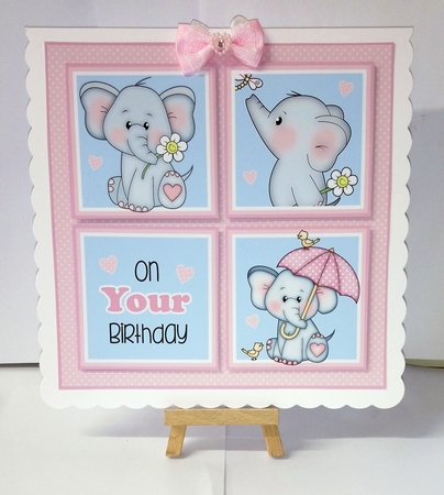 Ella Birthday Squares Mini Kit by Jackie Odonnell