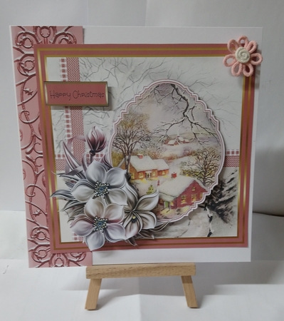 Vintage Christmas and flowers by Jackie Odonnell