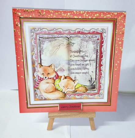 Warm Christmas fox by Jackie Odonnell