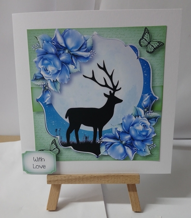 Silhouette Moon - The Stag by Jackie Odonnell