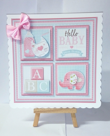 NEW BABY BOY & GIRL Decoupage & Quick Squares Bumper Kit by Jackie Odonnell