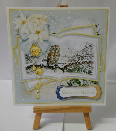 Winter Owl Scene Toppers by Jackie Odonnell