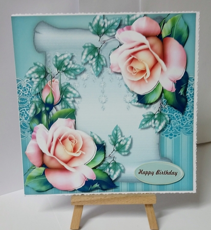 Vintage Scroll & Pastel Roses Mini Kit by Jackie Odonnell