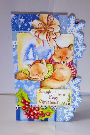 Cosy Woodland Christmas Quick Cards by Jackie Odonnell