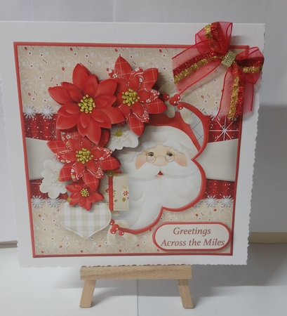 Cute Santa - Decoupage Card Mini Kit by Jackie Odonnell