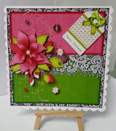 Merry Christmas Card Topper Kit 1495 by Jackie Odonnell