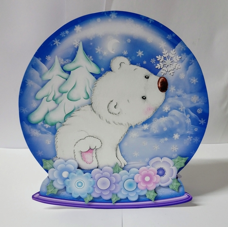 CHRISTMAS 8x8 SNOW GLOBE SHAPED ROCKER CARDS Bumper Kit set 2 by Jackie Odonnell