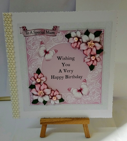 Ombre Powered Rose & Butterflies Mini Kit by Jackie Odonnell