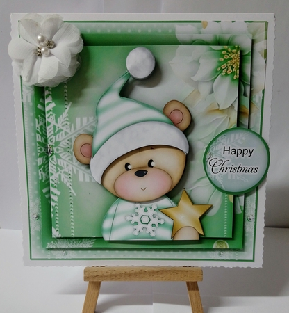 Christmas Teddy Mini Kit by Jackie Odonnell